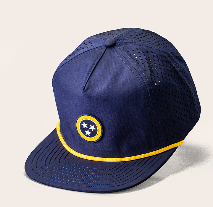 Tennessee Tristar Hydrometric Water-Resistant Hat - Navy & Gold