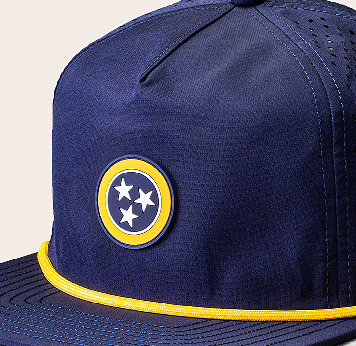 Tennessee Tristar Hydrometric Water-Resistant Hat - Navy & Gold