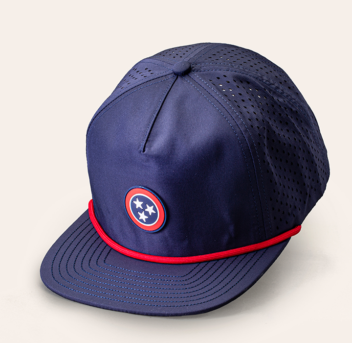 Tennessee Tristar Hydrometric Water-Resistant Hat - Blue & Red