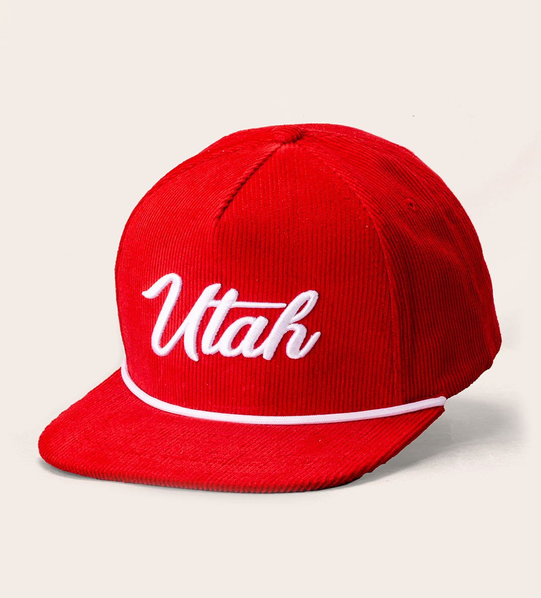 The University of Utah Corduroy Snapback - Crimson