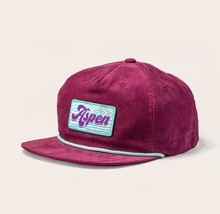 Aspen Corduroy Snapback - Purple