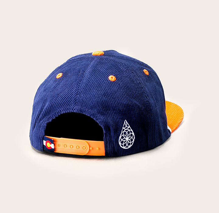 Denver Corduroy Snapback - Blue