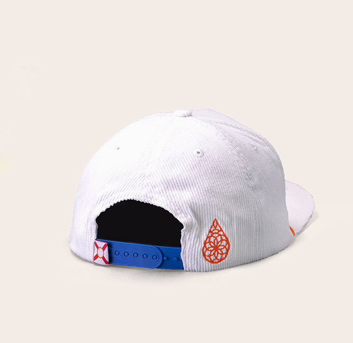 Florida Corduroy Snapback - White
