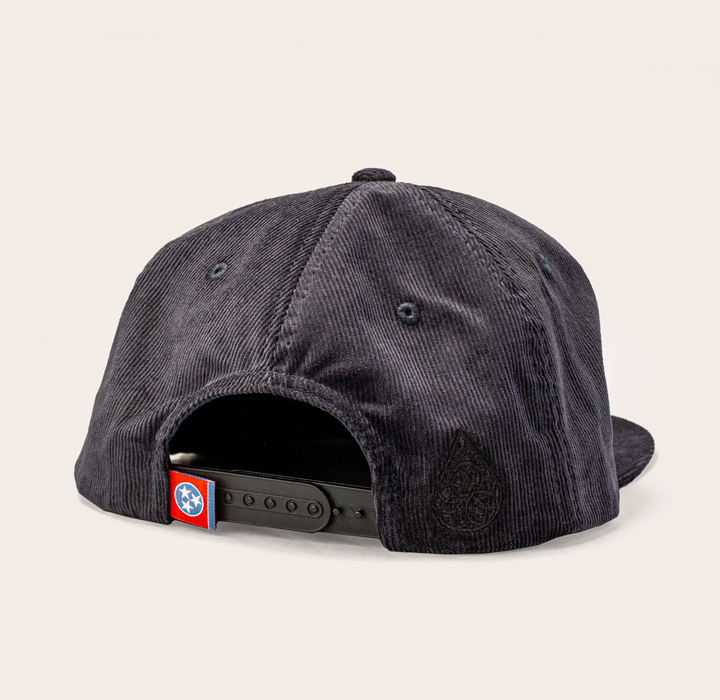 Knoxville Mtns Corduroy Snapback - Black