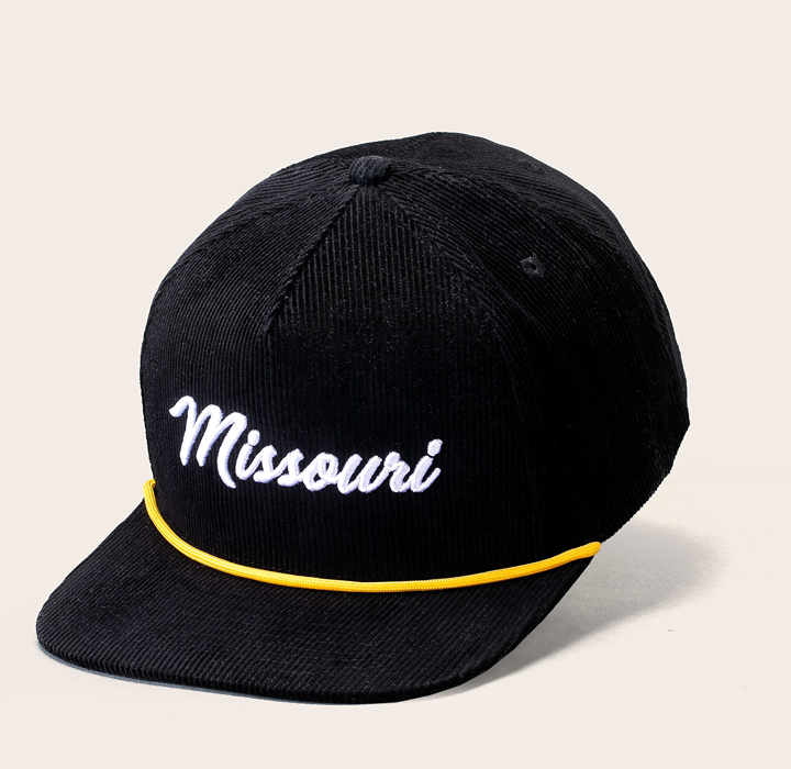 The University of Missouri Corduroy Snapback - Black