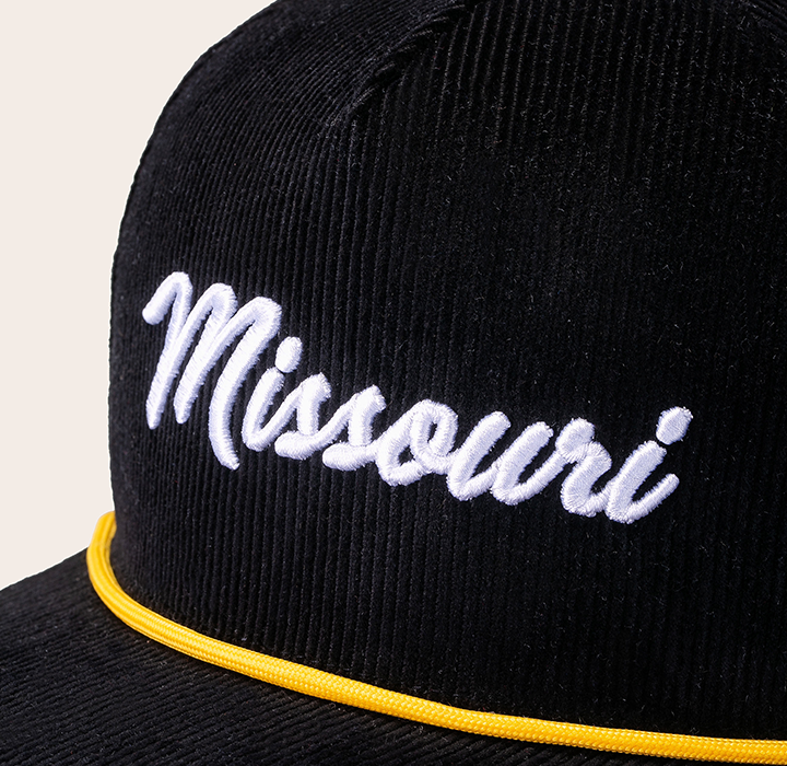 The University of Missouri Corduroy Snapback - Black